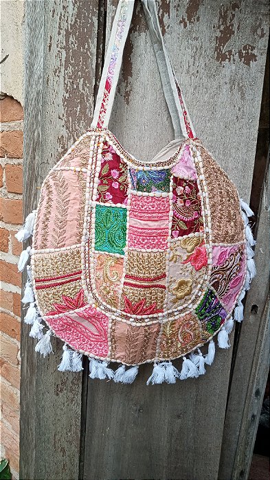 Bolsa boho indiana bordada