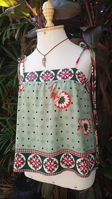 Regata bata estampada tropical