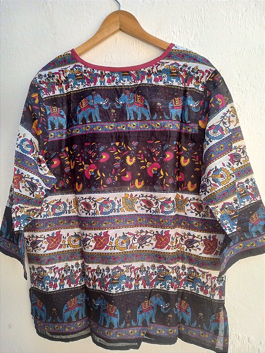 Bata maia hippie algodão