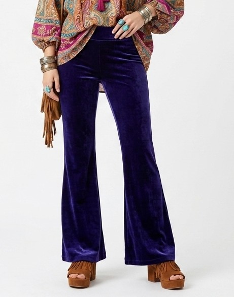 Calça veludo alemão semi flare
