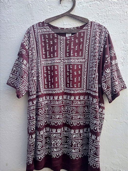 Camiseta indiana unissex hippie GG
