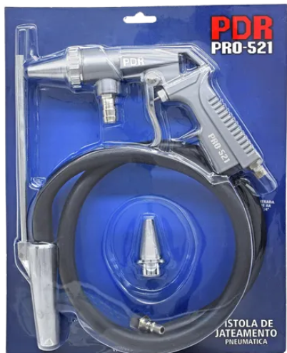 PISTOLA DE JATEAMENTO C/ MANGUEIRA (8MM) BLISTER - BERLINER