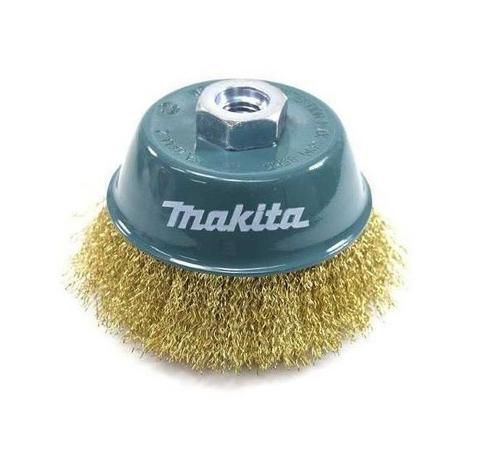 ESCOVA ACO COPO 60MM ROSCA M14X2 FIO ONDULADO LATAO - D-55348 - MAKITA