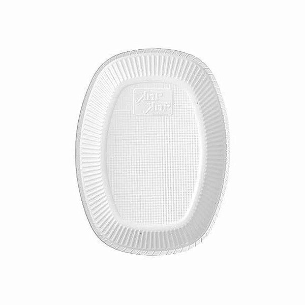 Travessa Descartável Retangular PEQUENA - Branca 17cm - 10 Un