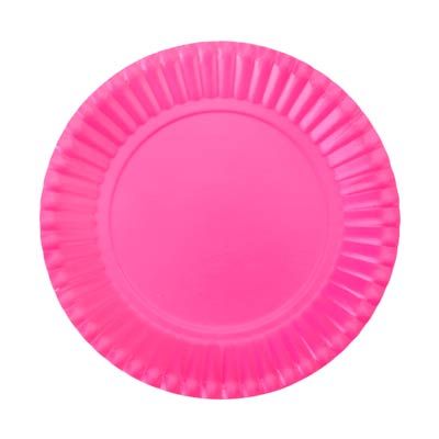 Prato Descartável Cartonado Pequeno 15cm Pink - 10 Un