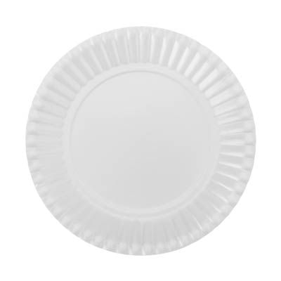 Prato Descartável Cartonado Pequeno 15cm Branco - 10 Un