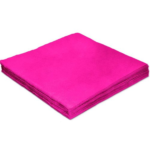 Guardanapos de Papel 24cmx24cm Liso Pink - 20 Un