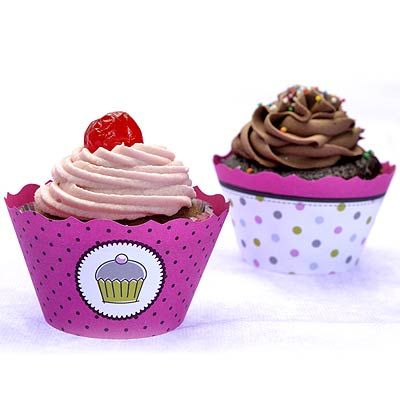 Forma para Cupcake ULTRAFEST Pink Dupla Face 12 Un