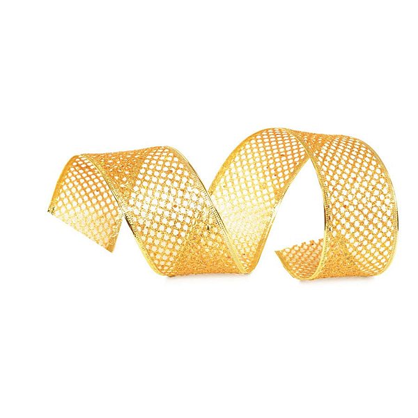 Fita Tela Ouro 6,3 cm x 9,14 mts