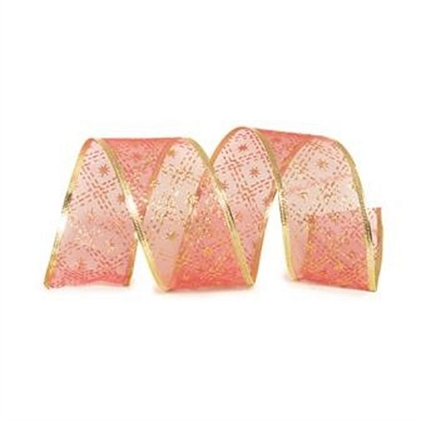 Fita Organza Vinho 6,3 cm x 9,14 mts (Fitas Natalinas) - 3 Un