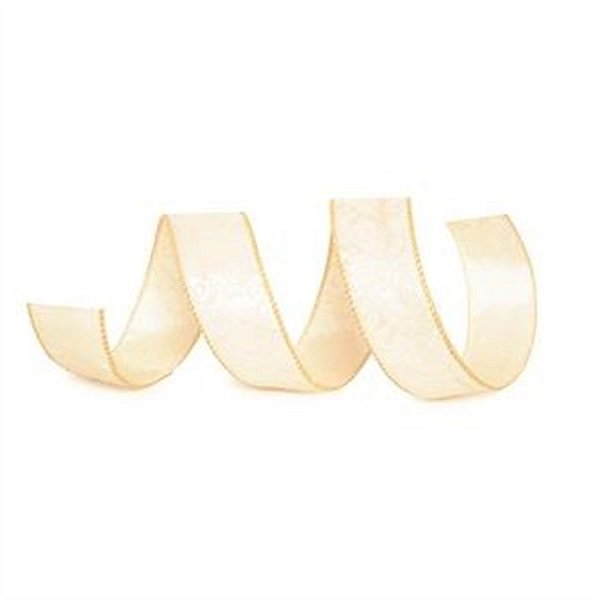 Fita Arabesco Veludo Nude 3,8 cm x 9,14 mts (Fitas Natalinas) - 3 Un