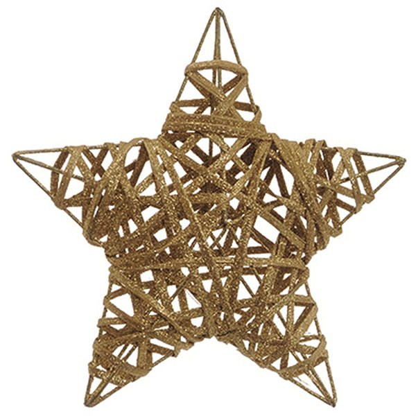 Estrela Rattan Ouro 20cm - 1 Un