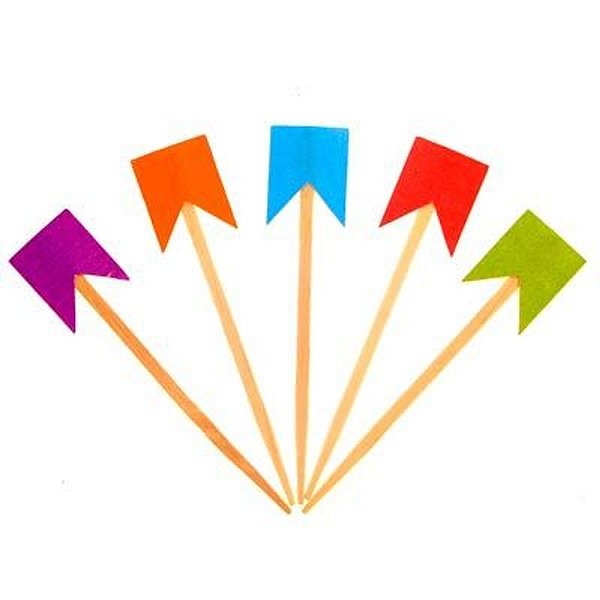 Bandeirinhas Junina Enfeite Palito para Doces - 6 Un