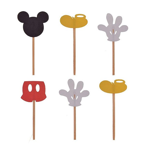 Enfeite para Doces no Palito Mickey Mouse - 06 Un