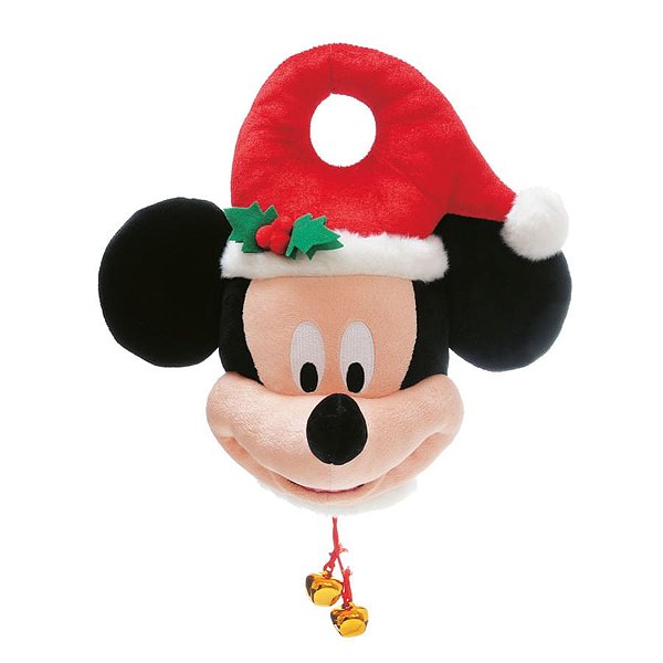 Natal Disney - Mickey Enfeite de Maçãneta Vermelho e Preto - 1 Un
