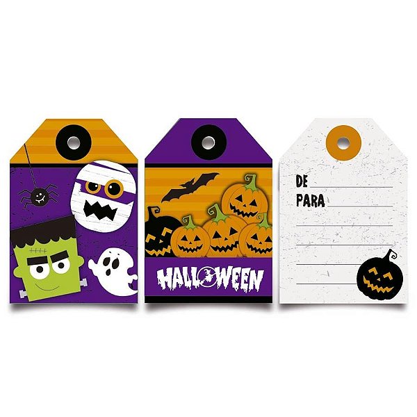 Halloween - Tag De/Para - 12 Un