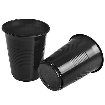 Copo Descartável Color 200ml Preto - 50 Un