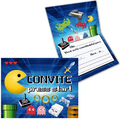 Convite Especial Games - 08 Un