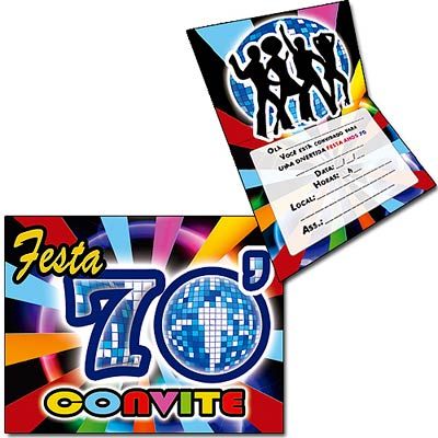 Convite Especial Anos 70 - 08 Un