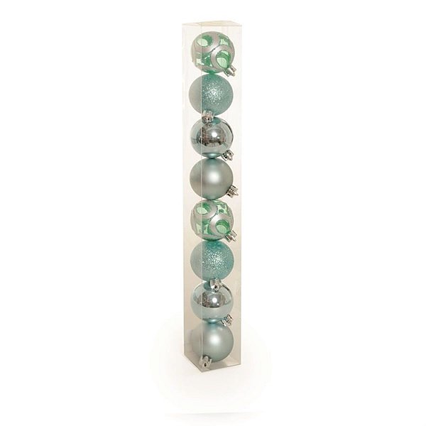 Bola de Natal Sortidas Azul 5cm - 8 Un