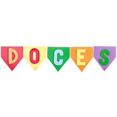 Bandeirinhas Junina em E.V.A Doces - 1 Un