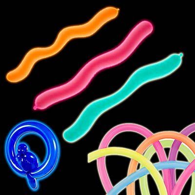 Balão Palito Neon Cores Citricas - 30 Un