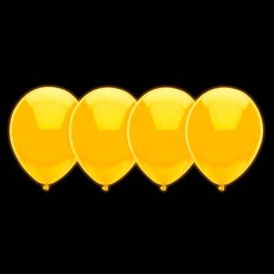 Balão Neon Cores Cítricas nº 10 (25cm) Amarelo - 25 Un