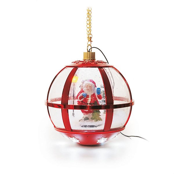 Globo para Pendurar Noel Vermelho 220V (Postes Coloniais)
