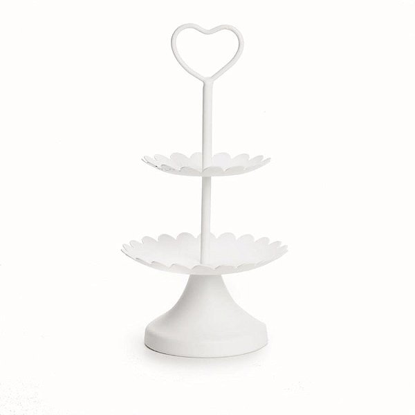 Suporte para Doces 2 Andares Branco (Cake)