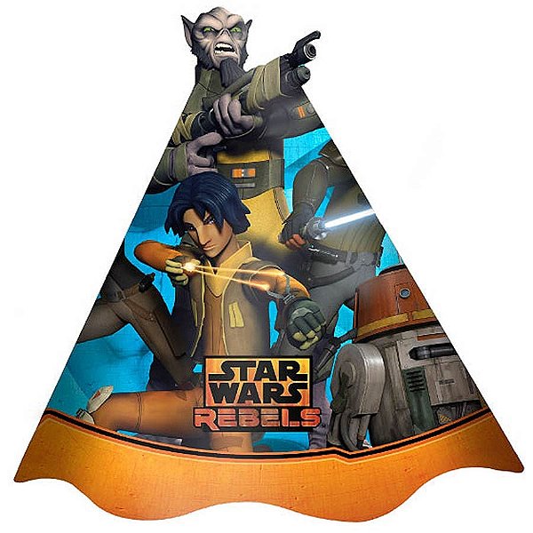 Chapéu de Aniversário Star Wars Rebels - 08 Un