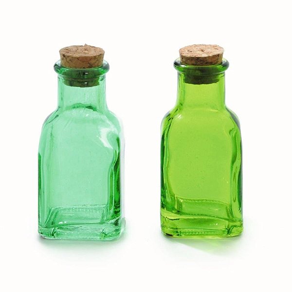 Mini Garrafa Quadrada Compose Verde - 2 Un