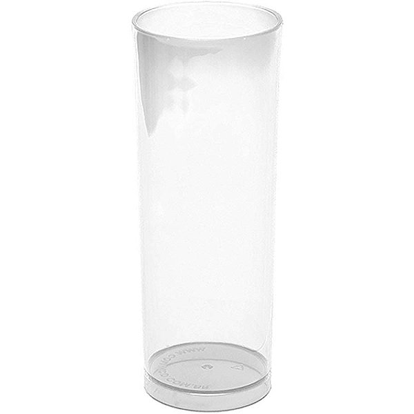 Copo Acrílico Long Drink Color 300ml - Cristal