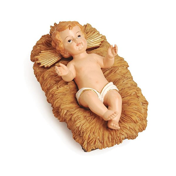 Menino Jesus na Manjedoura Marfim 8 cm