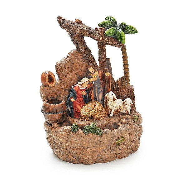 Família com Fonte Agua 127V 30 cm