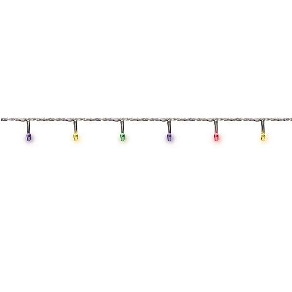 Pisca de Natal com 100 Leds-8F-Fio Verde Branca 220V (Cordões) - 1 Un