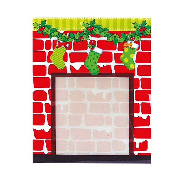 Quadro de Recados de Lareira Vermelho