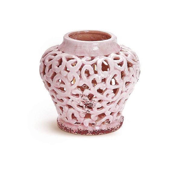 Romântico - Adorno Vaso Decorado Rosa