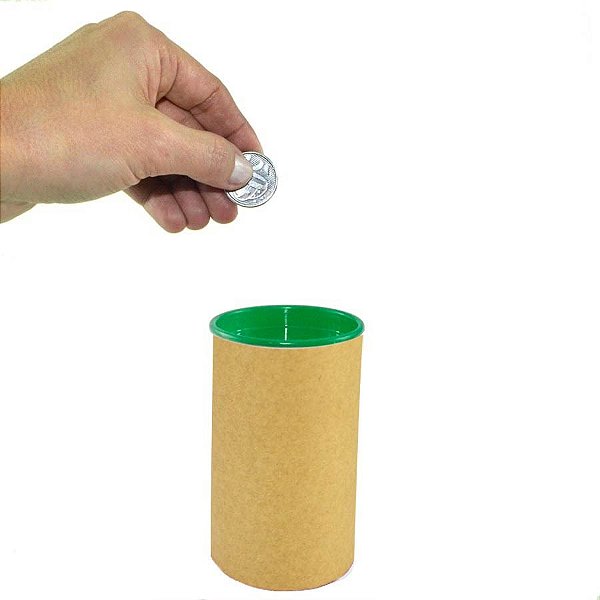 Cofrinho para Lembrancinha com Tampa Verde - 10 Un