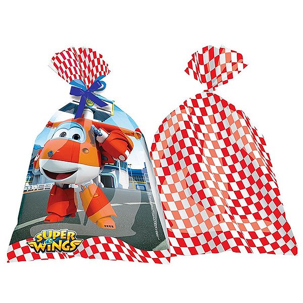Sacola Plástica Super Wings - 08 Un