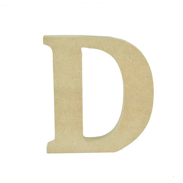 Letra em MDF Cru 12cm - D