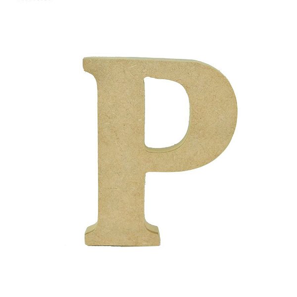 Letra em MDF Cru 12cm - P