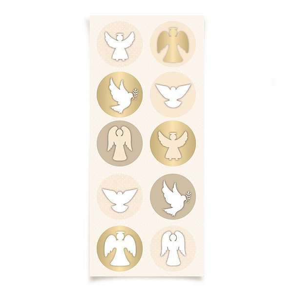 Batismo - Adesivo Redondo 30 Un