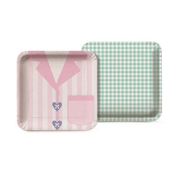 Festa dos Sonhos - Prato Quadrado 18cm 08 Un