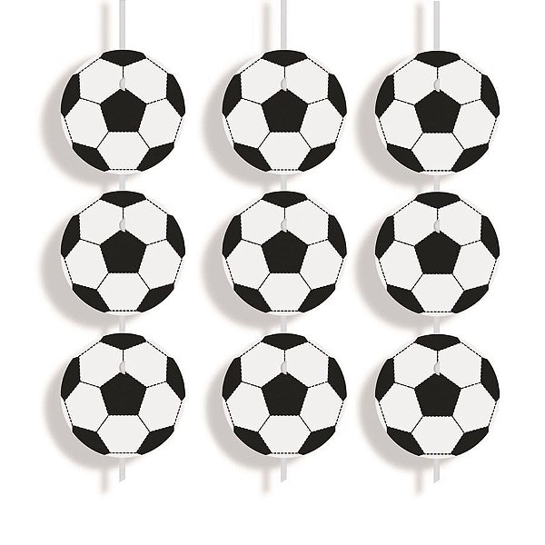 Futebol - Cortina Decorativa Bolas de Futebol - 6 Un