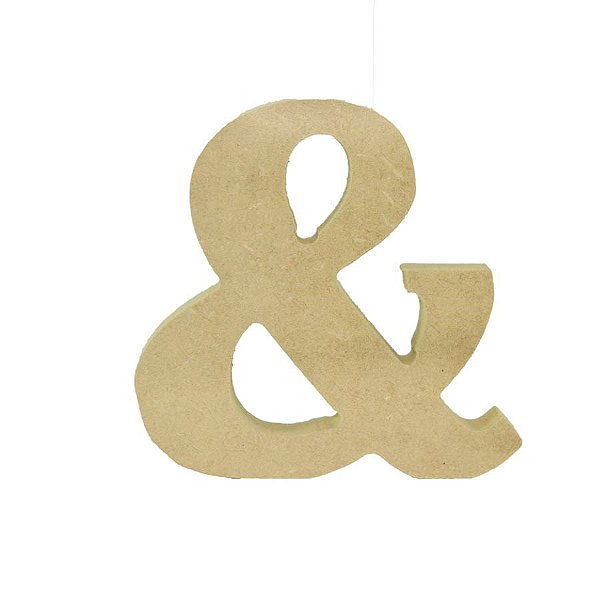 Símbolo em MDF Cru 12cm - &
