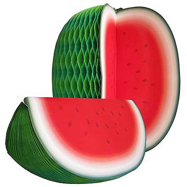 Guirlanda de Papel Fruta 33cm - Melancia Fatiada