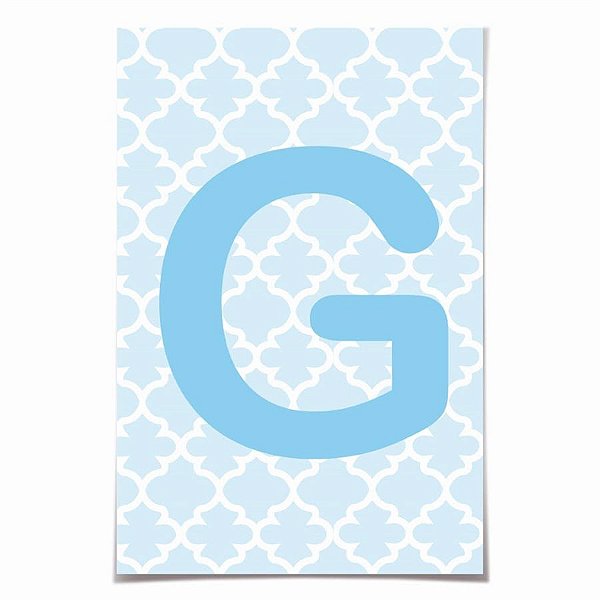 Letra para Personalizar Faixa - Azul G