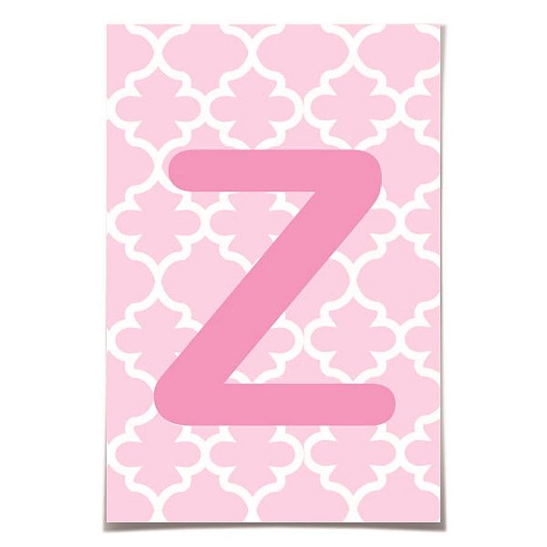 Letra para Personalizar Faixa - Rosa Z