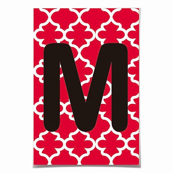 Letra para Personalizar Faixa - Vermelho M