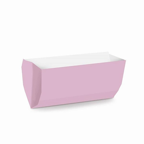 Saquinho para Hot Dog Liso Rosa Bebe 9x17,5x5 Pacotes com 50 Un
